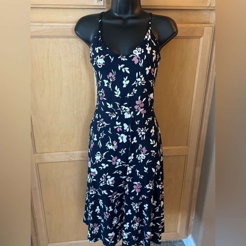 Nine Britton Blue and White Ruched Wrap Midi Dress